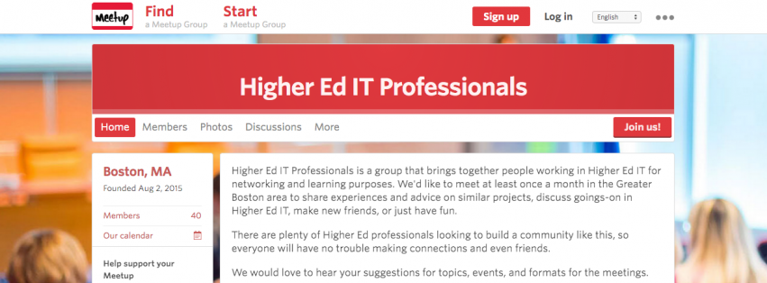 Join Higher Ed IT Professionals