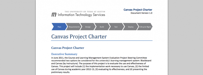 Canvas Project Charter